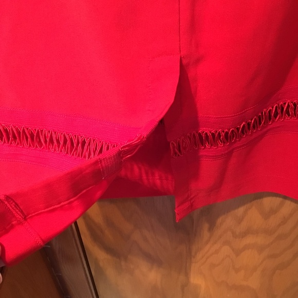 Bettie Page Tatyana Red Pencil Skirt 4xl - Picture 8 of 8